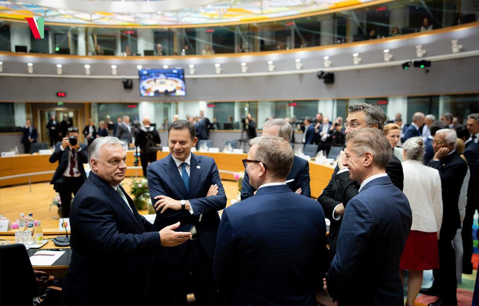 Orbán Viktor az EU-csúcson Fotó: Orbán Viktor Facebook oldala