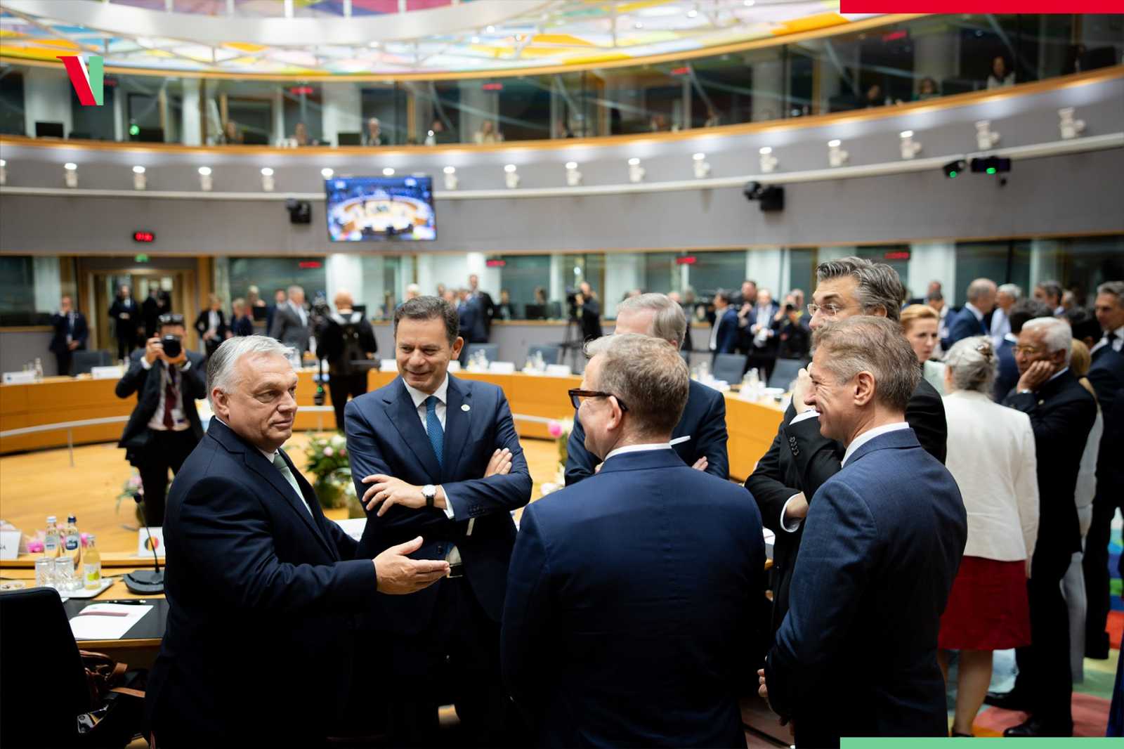 Orbán Viktor az EU-csúcson Fotó: Orbán Viktor Facebook oldala