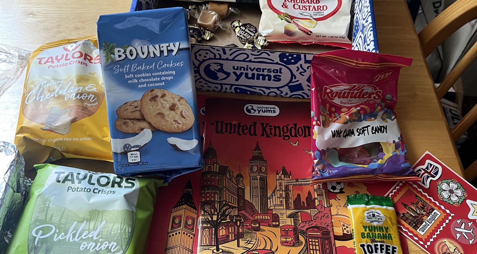 Wife got me a snackbox subscription - monthly snacks from around the world. This Month is UK. How did they do?