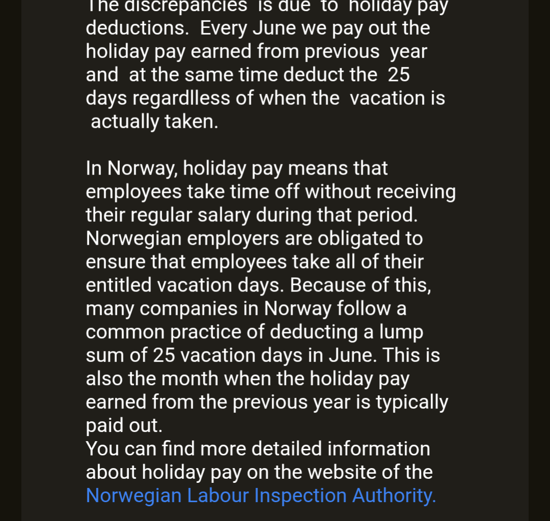 Holiday pay discounted?