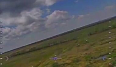 A North Korean M1991 MLRS loaded with ammo was wiped out. A Ukrainian drone struck a shell, piercing the crew cabin and sparking a full ammo blast.