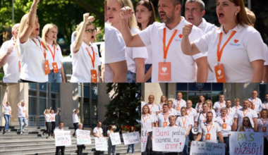 The Heart of Moldova Party protested at the Government: "Money for people, not for weapons!"