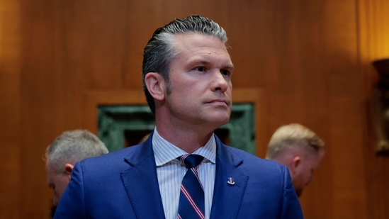 WASHINGTON, DC - JUNE 11: U.S. Defense Secretary Pete Hegseth arrives to a hearing before the Senate Appropriations Committee in the Dirksen Senate Office Building on June 11, 2025 in Washington, DC. The Senate Appropriations Subcommittee on Defense met with Department of Defense officials to discuss U.S. President Donald Trump�s fiscal year 2026 budget request. Anna Moneymaker/Getty Images/AFP (Photo by Anna Moneymaker / GETTY IMAGES NORTH AMERICA / Getty Images via AFP)(Getty Images via AFP)