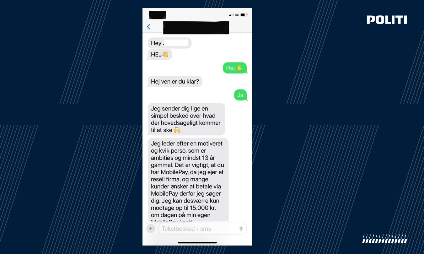 Helt unge lokkes til stille MobilePay-kontoen til rådighed for bedragere