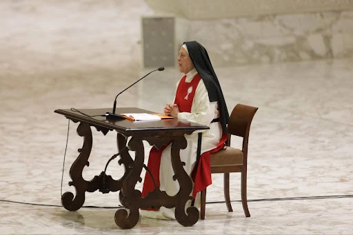 ‘Eternity is before us,’ nun says to Pope Leo XIV in jubilee speech