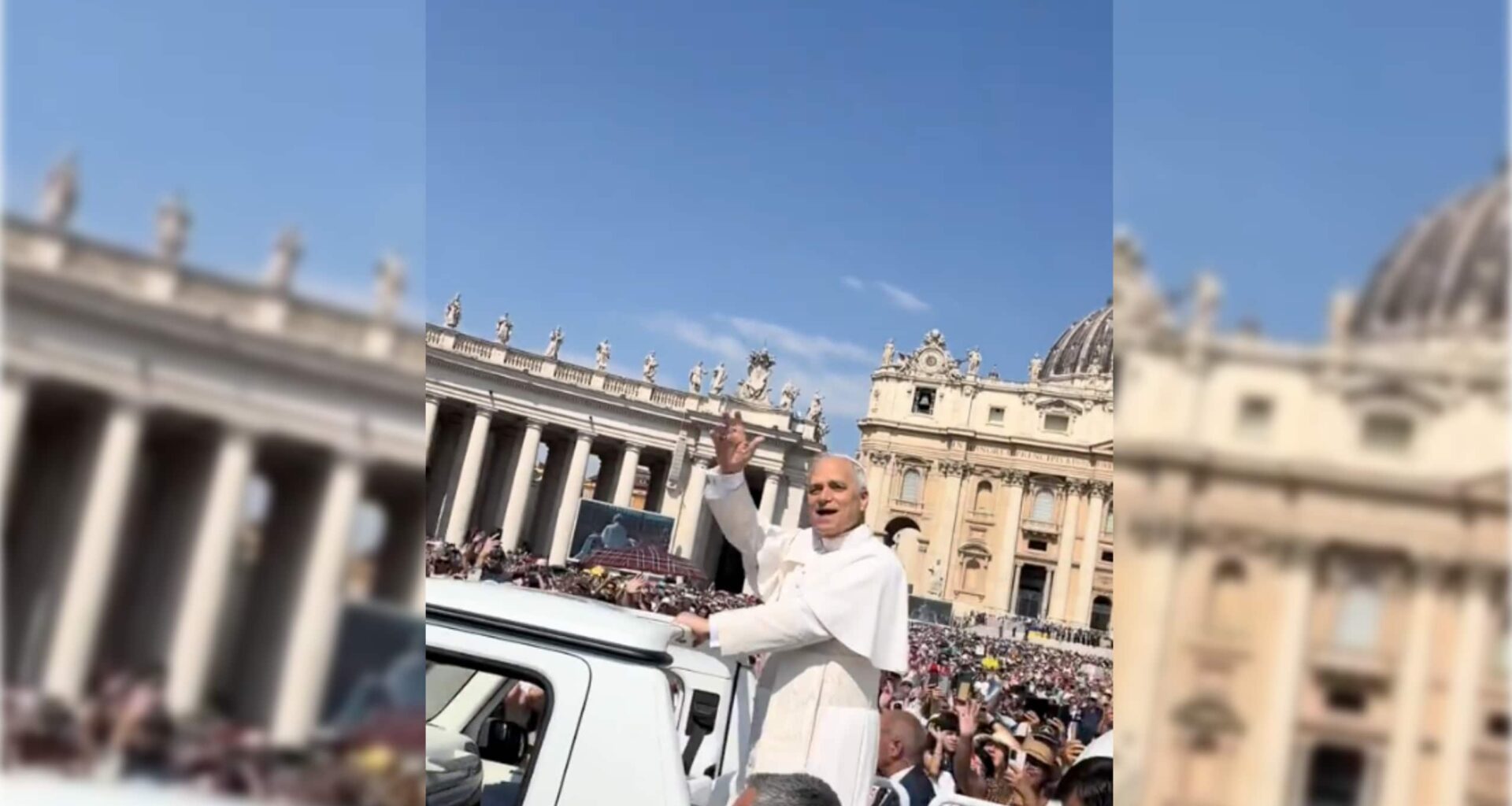 Providence Academy students lead White Sox chant with Pope Leo XIV in Vatican City