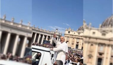 Providence Academy students lead White Sox chant with Pope Leo XIV in Vatican City
