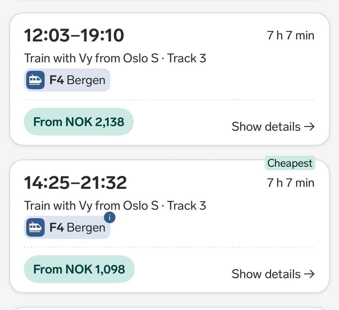 What’s the difference between these two trains?