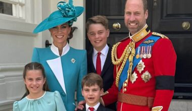 Prince William and Kate Middleton Share Family Photo from Trooping the Colour
