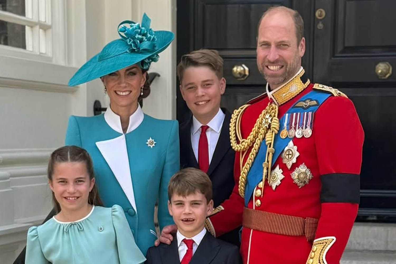 Prince William and Kate Middleton Share Family Photo from Trooping the Colour