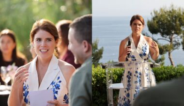 Princess Eugenie attends the launch of "Thirty Six For Coral," an art exhibition supporting coral preservation on June 12, 2025 in Nice, France.
