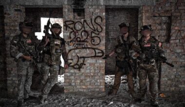 A group of four American volunteers within the Special Operations Forces of Ukraine (SOF) - on or near the frontlines.