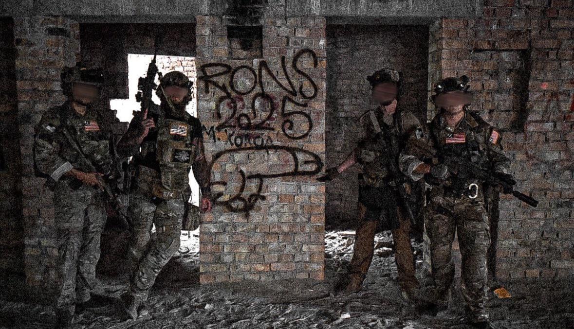 A group of four American volunteers within the Special Operations Forces of Ukraine (SOF) - on or near the frontlines.