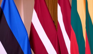 Baltic states flags