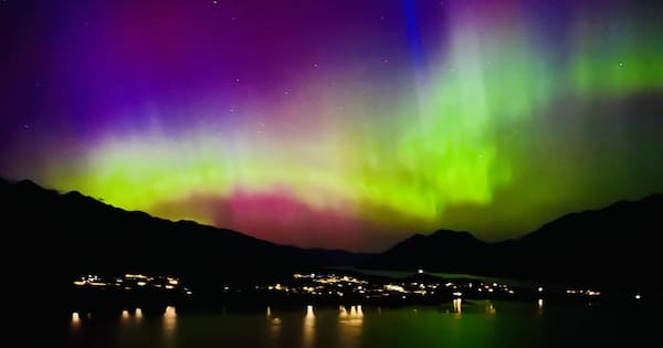 Aurora light up the night sky across New Zealand