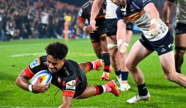 The Brumbies have come up just shy of reaching the Super Rugby Pacific decider, losing in Hamilton. Photo: Jeremy Ward/AAP PHOTOS