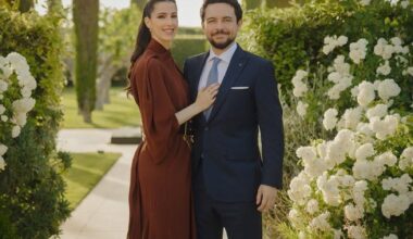 Happy 2nd Anniversary to Crown Prince Al Hussein and Princess Rajwa of Jordan!