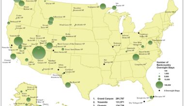 [OC] Backcountry Camping at each US National Park