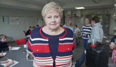 Høyre-leder Erna Solberg vil ha mer disiplin i norsk skole. Her fra Blindheim ungdomsskole i Ålesund.