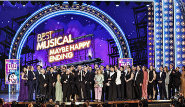 The cast of the South Korean play Maybe Happy Ending receive a Tony Award for best musical