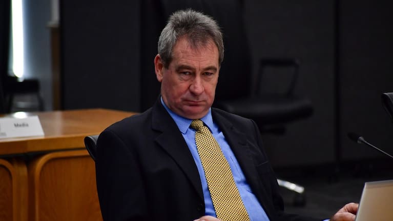 Rotorua Lakes Councillor Robert Lee at a June 2025 meeting.