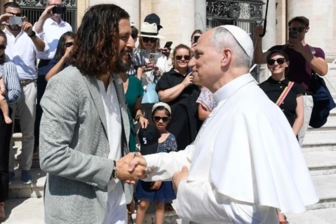 Jonathan Roumie, Jesus in ‘The Chosen,’ meets Pope Leo XIV: ‘An immeasurable honor’