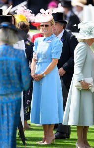 ASCOT, ENGLAND - JUNE 17: Zara Tindall attends day one of Royal Ascot at Ascot Racecourse on June 17, 2025 in Ascot, England.  (Photo by Karwai Tang/WireImage)