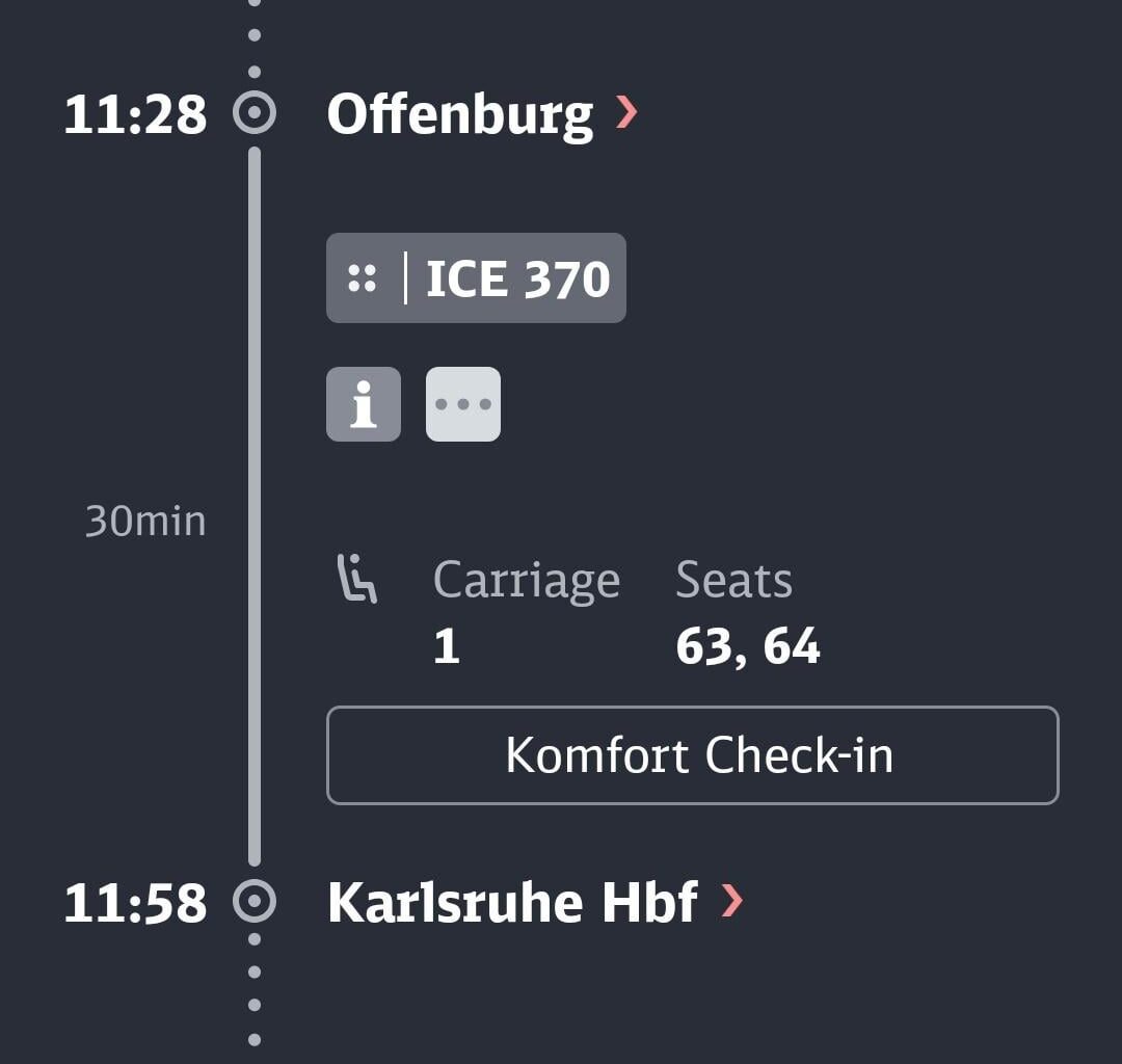 Deutsche Bahn Timetable reschedule