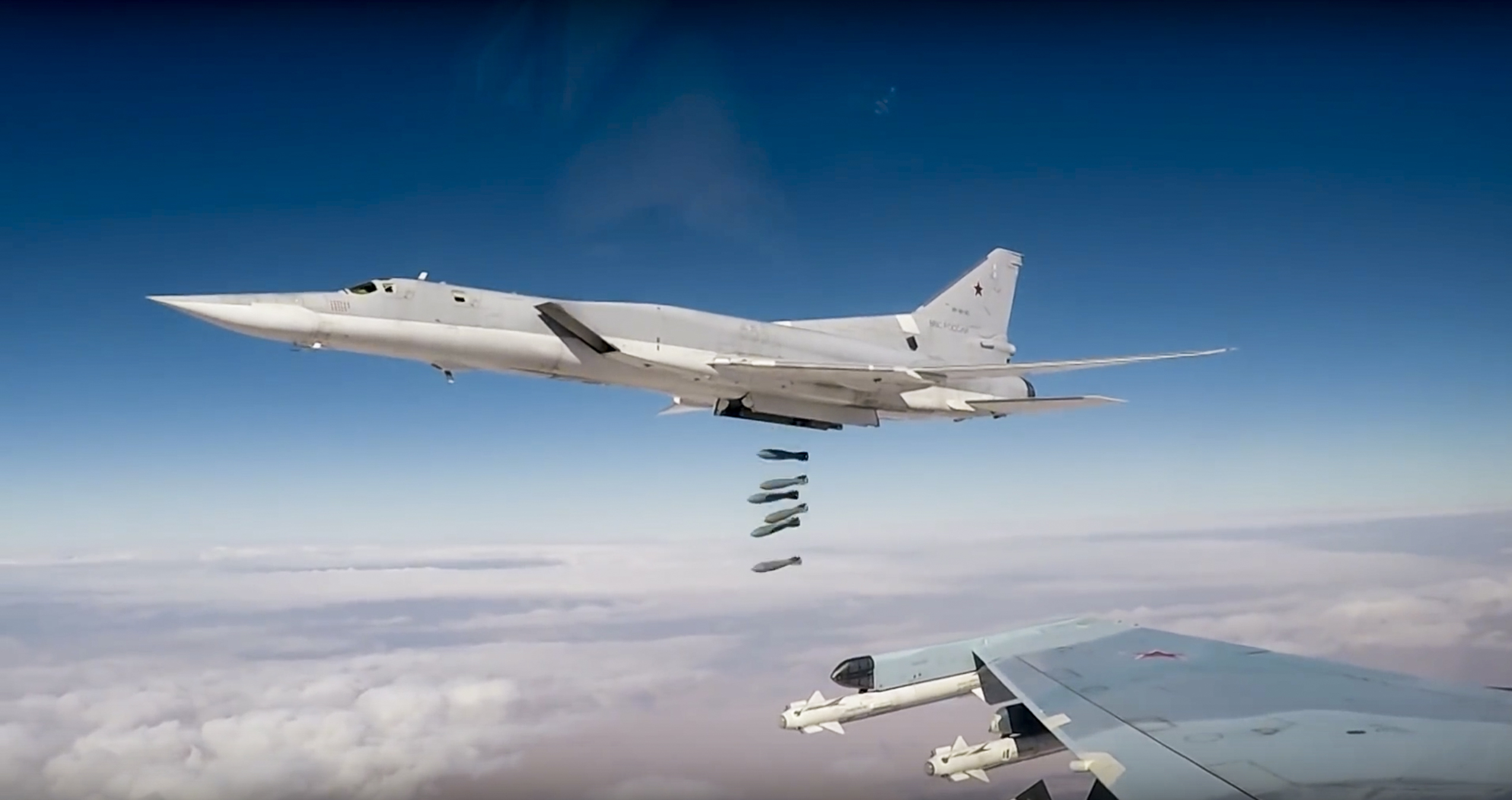 Russian Tu-22M3 long-range bombers strike (file)