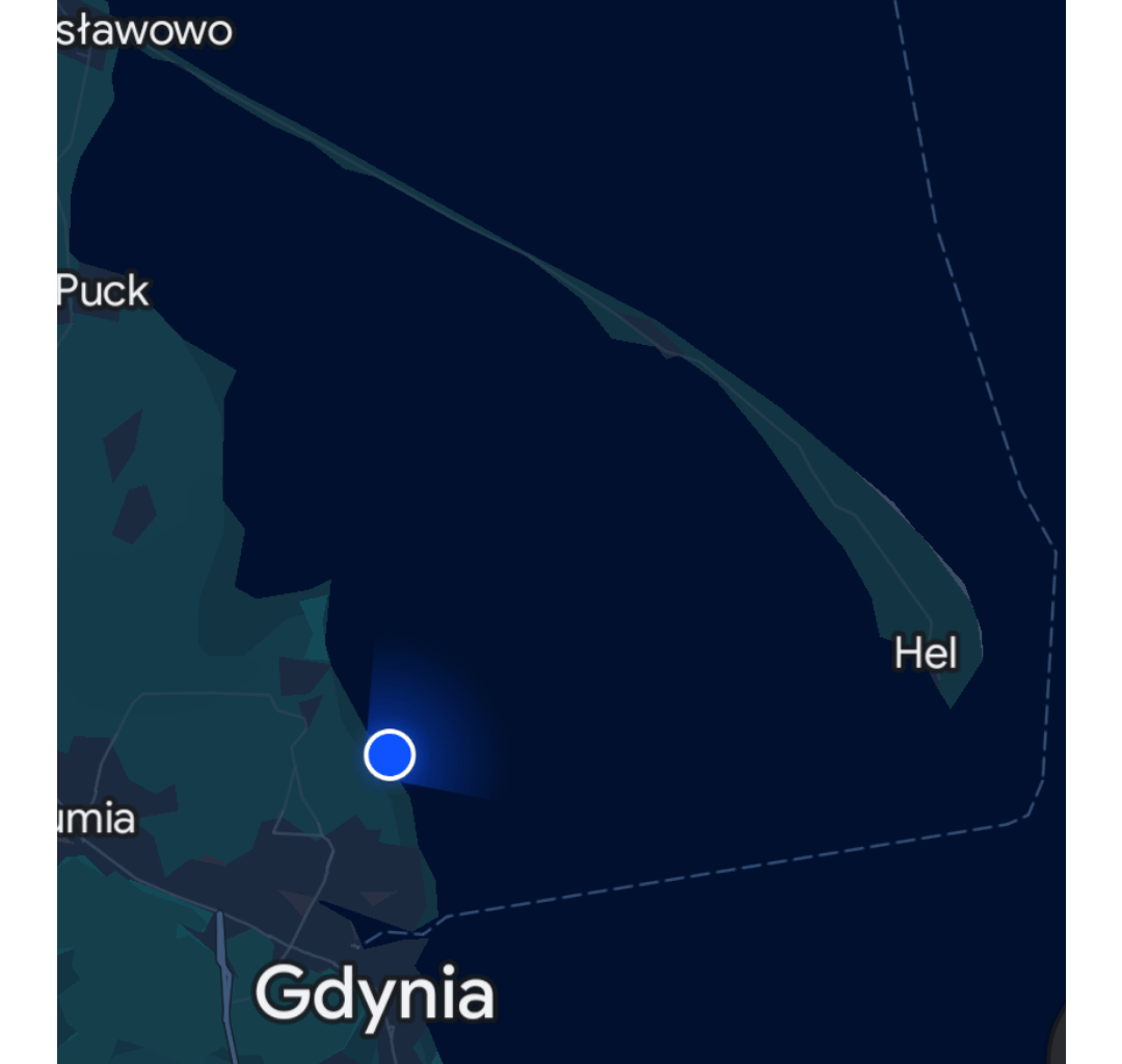 It is possible to see Hel from Gdynia.
