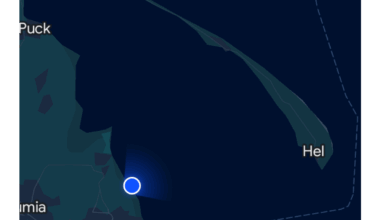 It is possible to see Hel from Gdynia.
