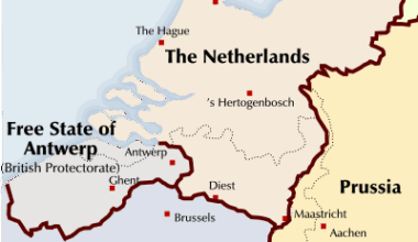 Proposed partitioning of Belgium by France in 1830 (Flahout plan)