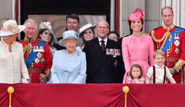 Royals on the balcony of Buckingham Palace