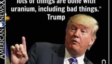 A VERY STABLE GENIUS EXPLAINS URANIUM...
