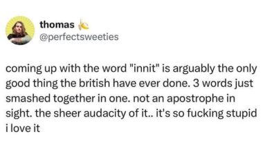 We cooked innit