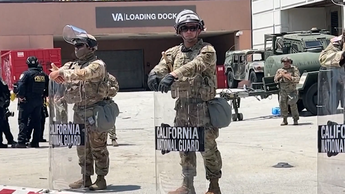 Federal court hears arguments in case about National Guard in Los Angeles
