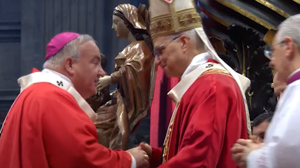 Omaha Archbishop McGovern receives pallium from Pope Leo XIV