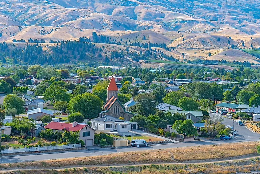 Scenic view of Cromwell, New Zealand.