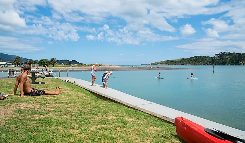 Summer fun in Raglan, New Zealand.
