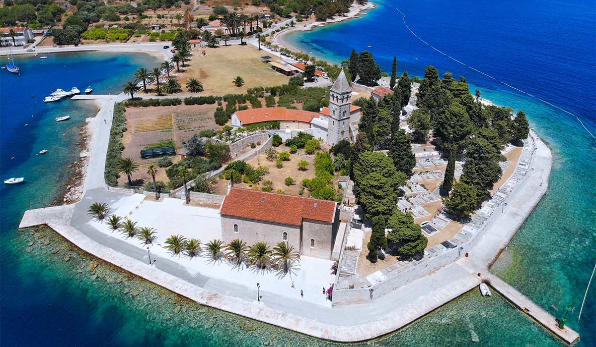 Vis island in Croatia. Harbor and town aerial view in Vis, Croatia. Pic: Shutterstock