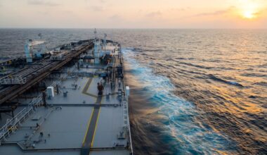 tanker at sea
