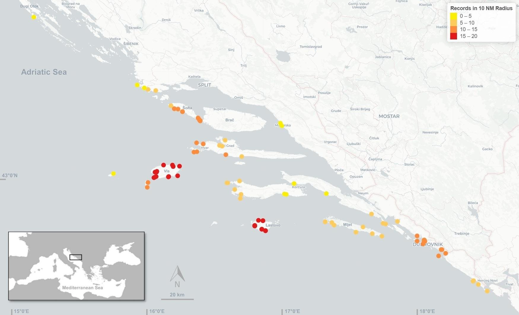 The invasive lionfish (Pterois miles) sightings in Croatia