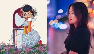 Korean artist reimagines Klimt’s ‘The Kiss’ with a Croatian twist – and it’s winning hearts