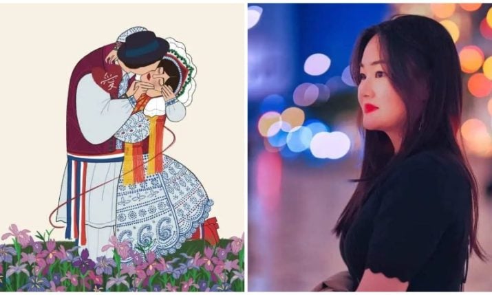 Korean artist reimagines Klimt’s ‘The Kiss’ with a Croatian twist – and it’s winning hearts