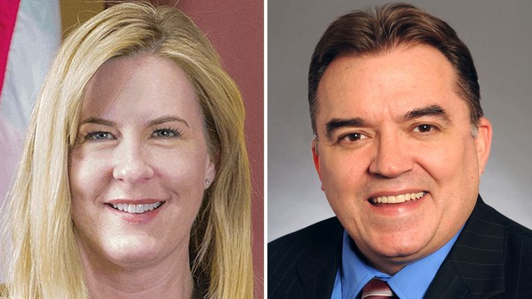 Graphic of Minnesota State Representative Melissa Hortman (L) and Senator John Hoffman. Pic: Facebook / Minnesota Legislature