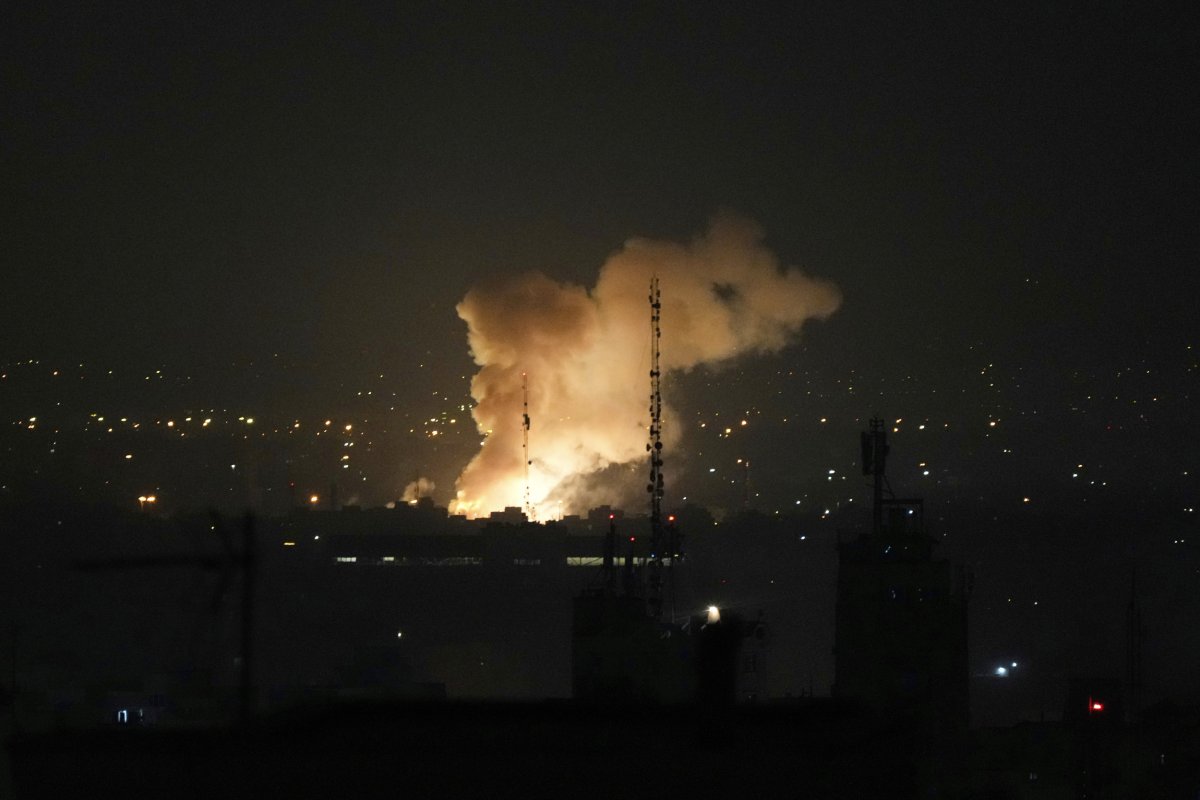 smoke after Israel strike on Iran