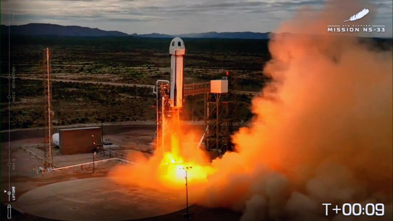 Bezos’ Blue Origin company launches 13th human flight to space