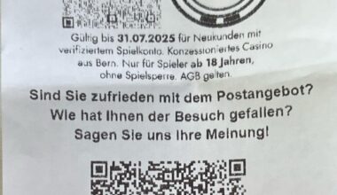 Receipt from the Post