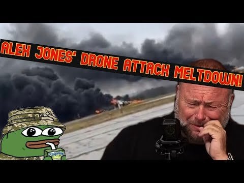 Alex Jones Melts Down Over Ukrainian Drone Attack