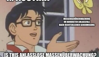 Aus gegebenem Anlass: